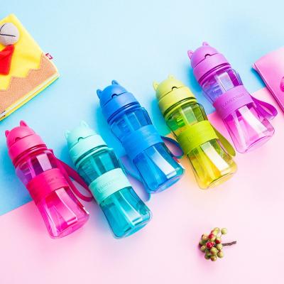 China Sustainable Hot Selling Small Sports Bottle Reusable Bpa Free Leak Proof Tritan Plastic Drink Bottle Water Bottles For Kids for sale