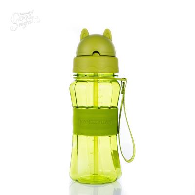 China New 2023 Hot Sale Viable Bpa Free Leak Proof Tritan With Straw Kids Drinking Bottles Boys And Girls Water Bottle For Kindergarten for sale