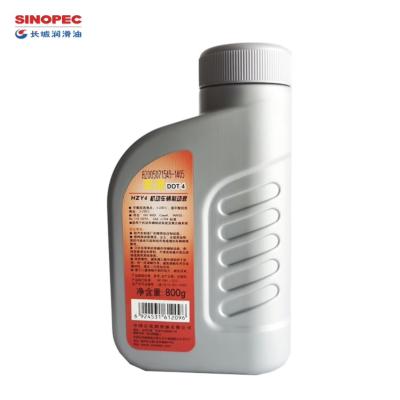 China DOT4 Synthetic Brake Fluid 800G Sinopec Synthetic Lubricants for sale