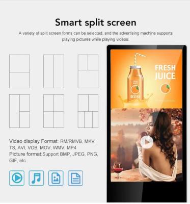 중국 무료 서있는 광고 키오스크 240W 키오스크 광고 450 Nits 32 인치 안드로이드 LCD AD 디스플레이 판매용