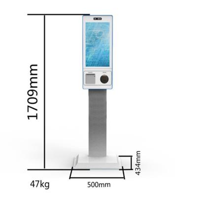 China 21.5 Restaurant Retail POS Kiosk Self Service Checkout Kiosk With Bill Coins Aceptor for sale