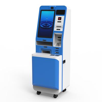 China Bank Interactive Atm Machine Self Registration Kiosk Inquiry With A4 Printer for sale