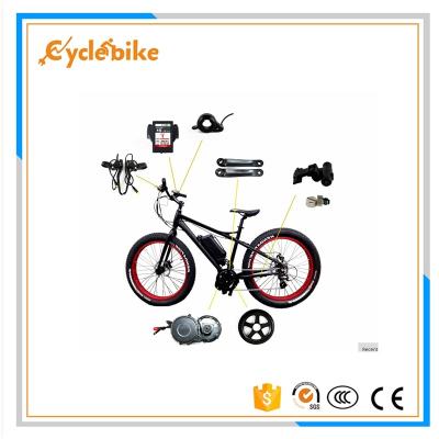 China 8fun 48v 750w Electric Bike Mid Motor 46Teeth Thumb Throttle for sale