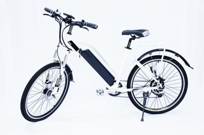 China Front Fork Suspension Electric Assist Bicycles Rear Brushless Geared Motor for sale