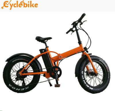 China 20 Motor des Zoll-Gebirgsfetter Reifen-faltbarer elektrischer Fahrrad-48v 500w Bafang zu verkaufen