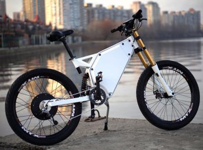 China Schnellstes leistungsfähiges elektrisches Fahrrad-Fahrrad 72v 5000w Enduro mit Lithium-Batterie 26.1ah zu verkaufen