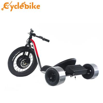 China Red Color Fat Tire Electric Drift Trike For Adults With Display And Battery for sale