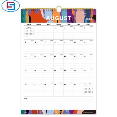 China High Quality Custom 2019 Wall Calendar 365 Days Wall Calendar Planner Paper Printing for sale