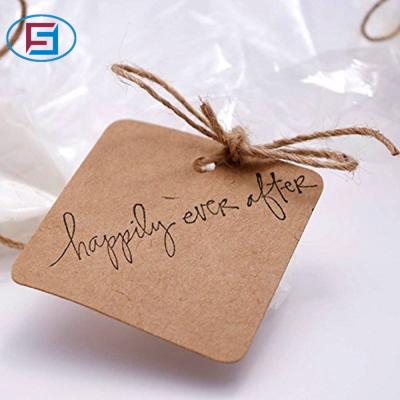 China Sustainable Factory Custom Printing Widely Use Garment Paper Clothing Hang Tag String For Clothing for sale