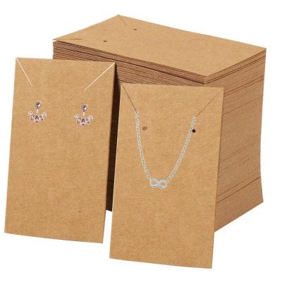 China Eco-Friendly Earrings And Necklace Display Cards With 100 Display Card Holder For Ear Studs for sale