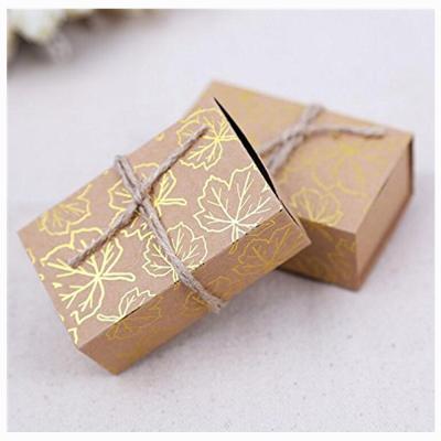 China Recyclable Paper Packaging Drawer Box Handmade Soap Party Gift Craft Candy Packaging Brown Cardboard Boxes for sale