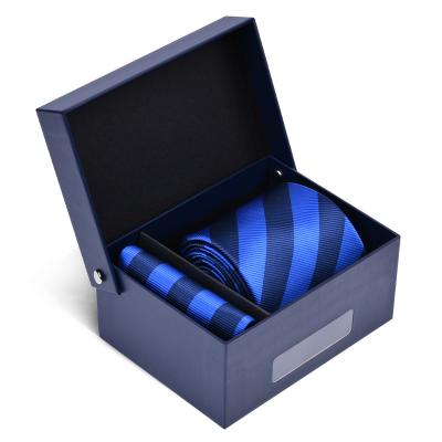 China Autumn Winter New Style Gift Box 8CM Tie Sets New Design Men Handkerchief Ties And Set 148*8*3.5cm for sale