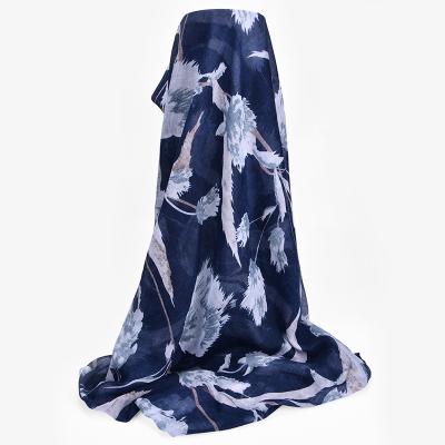 China Long New Design Digital Printing Luxury Rose Color Soft Touch Hijab Woman Veil Chiffon Scarf Hijab Scarves for sale