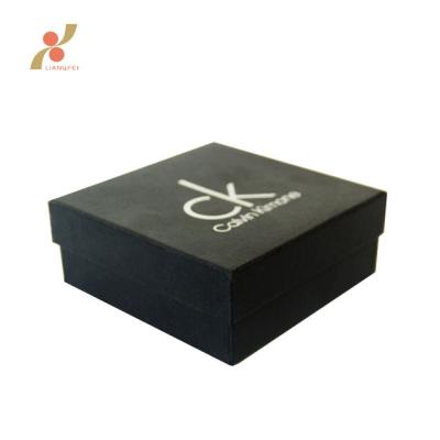 China Recyclable Wholesale Custom Black Matte Art Paper Box for sale