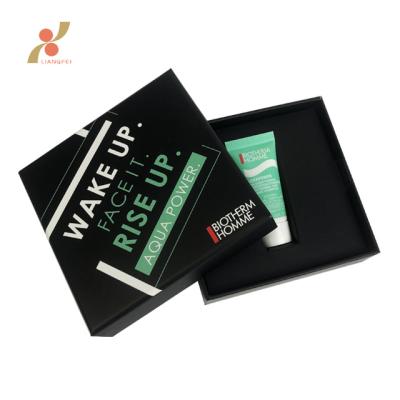 China Custom Men's Cosmetic Hardboard Paper Packaging Gift Boxes Recyclable With Logo for sale