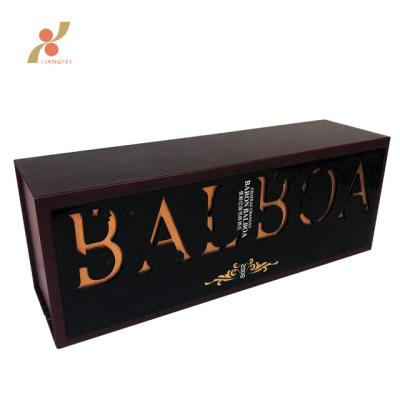 China Recyclable Custom Red Wine Product Packaging Hardboard Paper Box for sale