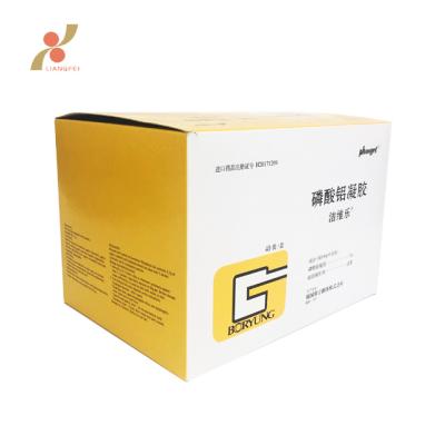 China Recyclable Custom Medicine Card Industrial Packaging Single Paper Box for sale