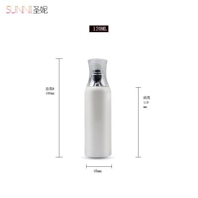 China Cosmetic In Stock 120ml Cream Bottles Refill Airless Lotion Pump Cosmetic Bottle for sale