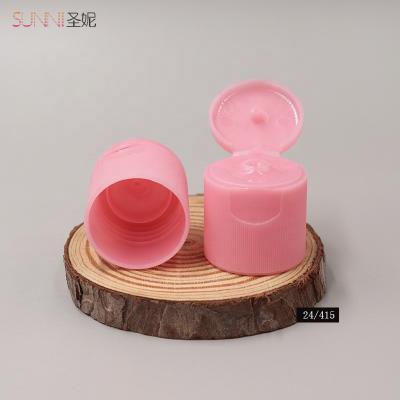 China Non Spill Customized Colors 24/415 Pink PP Screw Flip Top Cap Plastic For Bottle for sale