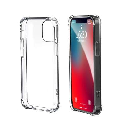 China Anti-drop cell phone case 1.5mm shockproof tpu cover high clear cell phones case wholesale fits iphone 13/13mini/13pro max for sale