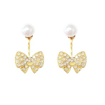 China TRENDY New ins style love smile face butterfly flower strawberry triangle star pearl simple compact 925 silver pin drop stud earrings for sale