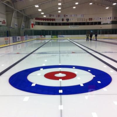 China Hot Selling Eco Friendly Durable Simulation Ice Rink Wear Resistant Synthetic Curling Boards For Curling Game for sale