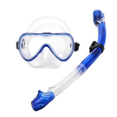 China Two Treasure Waterproof Snorkeling Full Dry Snorkel Set Adult Diving Masks for sale