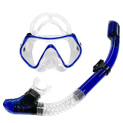 China Waterproof Silica Gel Anti-fog Dry Full Myopia Snorkeling Equipment Suit Diving Masks for sale