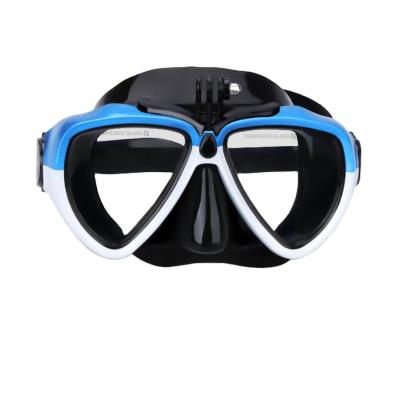 China Waterproof can be fitted maska ​​do nurkowania with myopia with camera bracket equipment snorkeling set frameless snorkel mask for sale