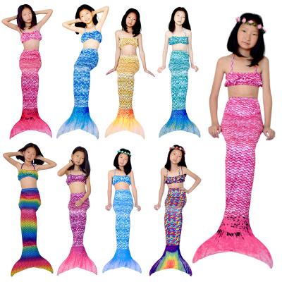 China Summer Antibacterial Fishtail Skirt Swimwear Girl Swim Bikini Beach Stage Show Costume Mermaid Swimwear for sale