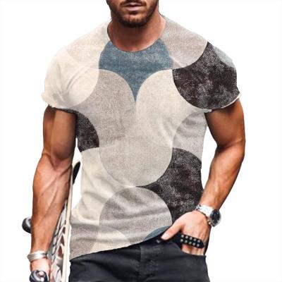 China Wholesale hot QUICK-DRY border T-shirt of new spring printing of men's wear and summer leisure round neck round trend men for sale