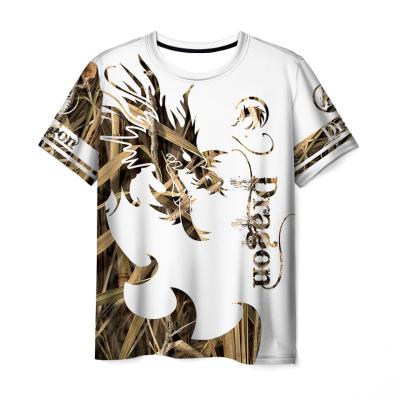 China 2022 New Men's Summer Casual Youth Dragon Animal Short Sleeve Breathable 3D Digital Printed Raglan T-shirt for sale