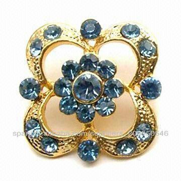 中国 Fashion Viable Wedding Decorative Pearl and Rhinestone Buttons Wholesale Rhinestone Buttons 販売のため