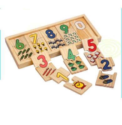 China Kids Toys Maths Toys Digital Shape Matching Learning Kindergarten Counting Board Kids Montessori Educational Wooden Toy For Kids Gift for sale