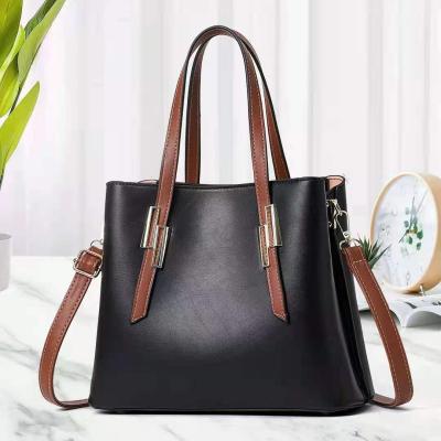 China New Style PU Ladies Shoulder Large Capacity Ladies PU Leather Handbags Single Shoulder Korean Women Leather Bag For Women for sale