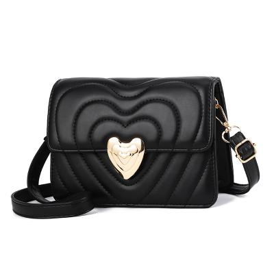 China Newest PU Fashion Purse Heart Lock Mini Bag Girls Sequin Handbag Bags Women Girls Handbags For Ladies 2021 for sale