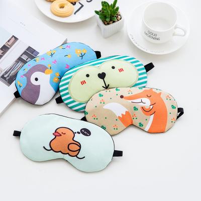 China Blocking Light Cute Evil Eye Travel Blindfold Girls Sleep Eye Mask With Cartoon Printing For Sleeping for sale