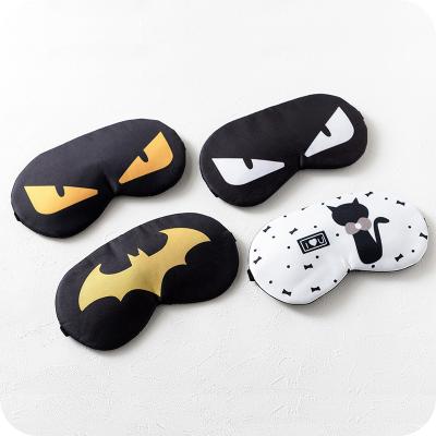 China Blocking New Style Four Colors Eye Light Mask Cartoon Horn Plush Kids Sleep Shade Silver Eye Mask For Gift for sale