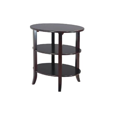 China Modern 3 Tier Oval End Cherry Wood Table for sale