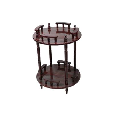 China Contemporary French Shabby Chic Round Wooden 2 Tier Wine Table for sale