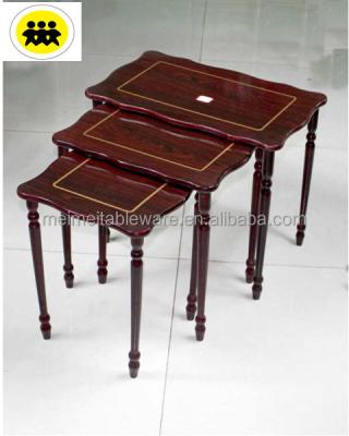 China Wholesale Solid Wooden Alibaba China Nest Table 3 Pcs Living Room Furniture for sale