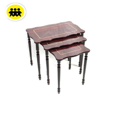 China Antique Nesting Table Furniture Living Room MDF Coffee Table Nesting Table for sale