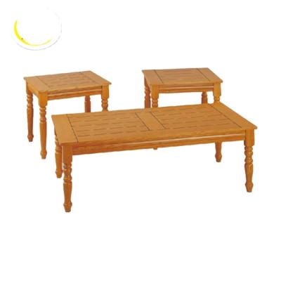 China Vintage living room furniture mdf+solid oak wood coffee table for sale