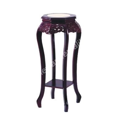 China Garden Marble Top Wooden Flower Stand for sale