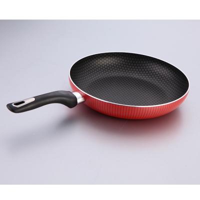 China Printing Stripe Sustainable Aluminum Nonstick Silk Pan for sale