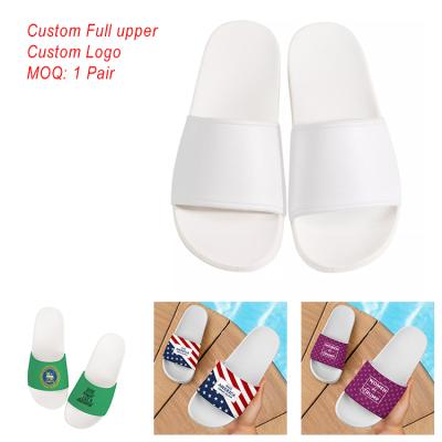 China CUSHIONING Eva Plain Slide Sandal, Logo Slide Sandal Men Slipper Custom Made White PVC Mens Slide Sandal for sale