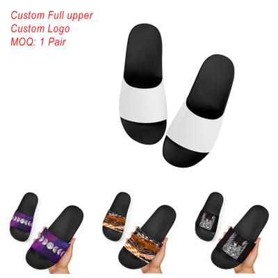 China CUSHIONING Non-slip Summer Beach Sandals Shape Flip Flop Rubber Men's Slippers Customization for sale