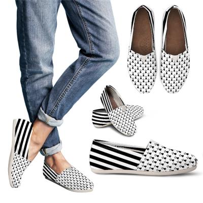 China CUSHIONING Women's Canvas Slip On Shoes Sneakers For Women Fashion Comfortable Custom Design Sneakers for sale