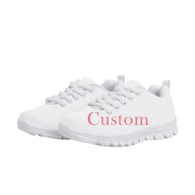 China Cushoining Girls Boys Shoes Breathable Sports Running Students Lightweight Non-slip Tennis Sneakers For Kids for sale