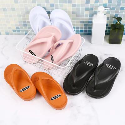 China 2021 Fashion Spring Summer Custom Color Woman's Sandals Clip Rubber Single Toe Slipper Flip Flops For Girls CUSHIONING for sale